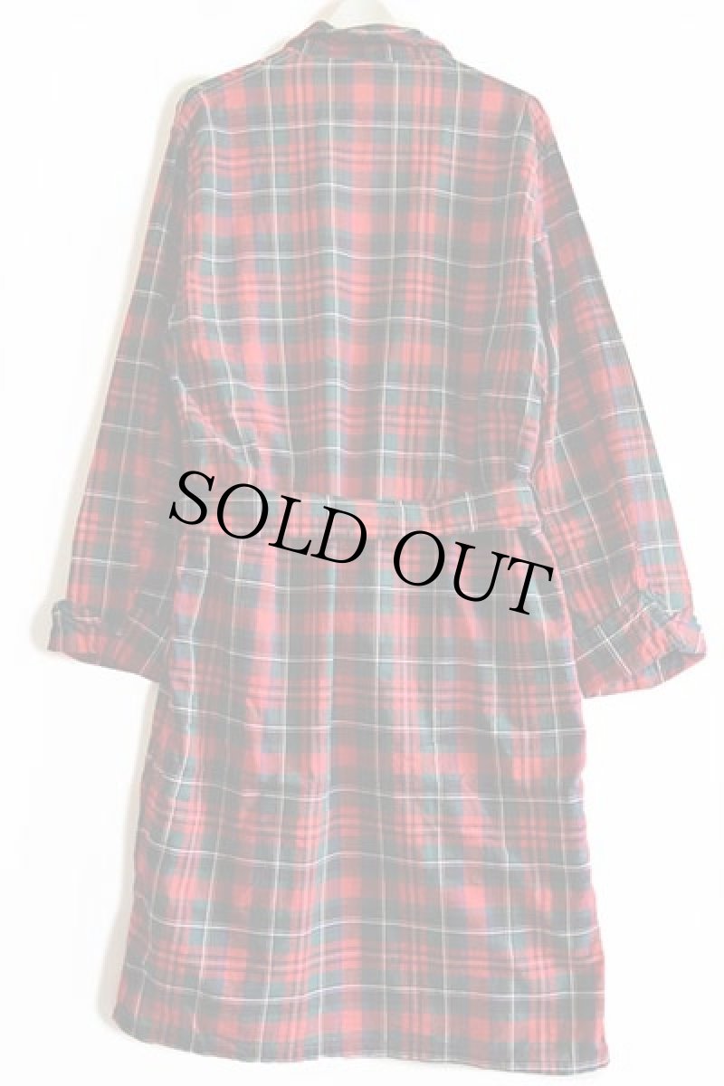 画像3: 60s A Standard Robe タータンチェック ショールカラー コットン ガウン (3)