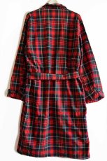 画像3: 60s A Standard Robe タータンチェック ショールカラー コットン ガウン (3)