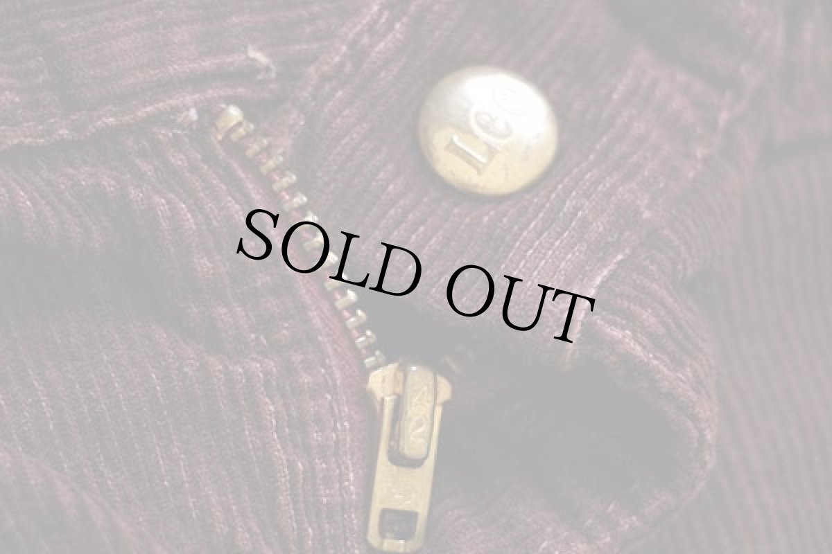 画像8: 70s USA製 Leeリー コーデュロイ ペインターパンツ バーガンディ w30 (8)