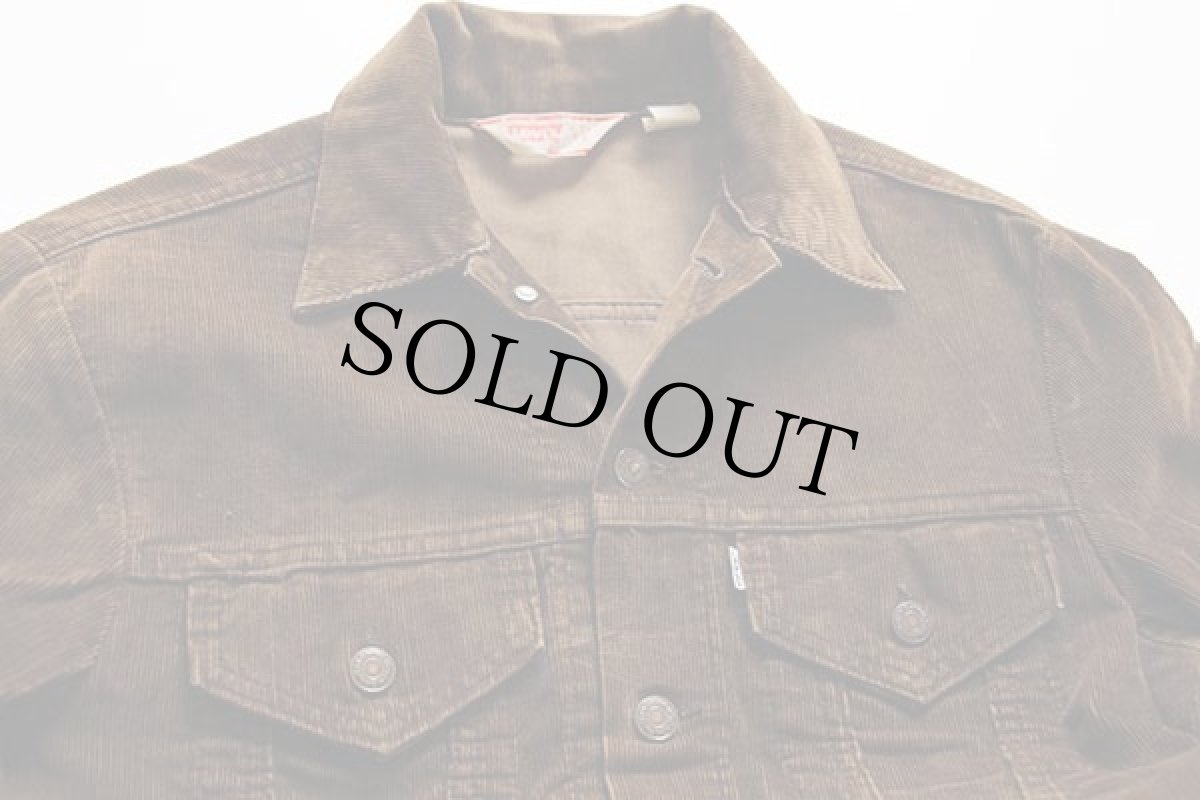 画像3: 70s USA製 Levi'sリーバイス コーデュロイジャケット 焦げ茶 38 (3)