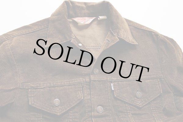 70s USA製 Levi'sリーバイス 70505 コーデュロイジャケット 焦げ茶 38