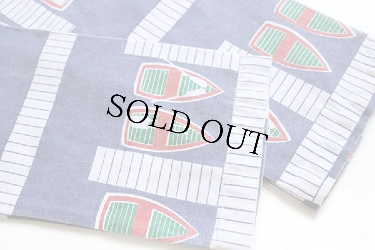 画像6: 90s USA製 MICHIGAN RAGミシガンラグ ボート 総柄 パーカー (6)