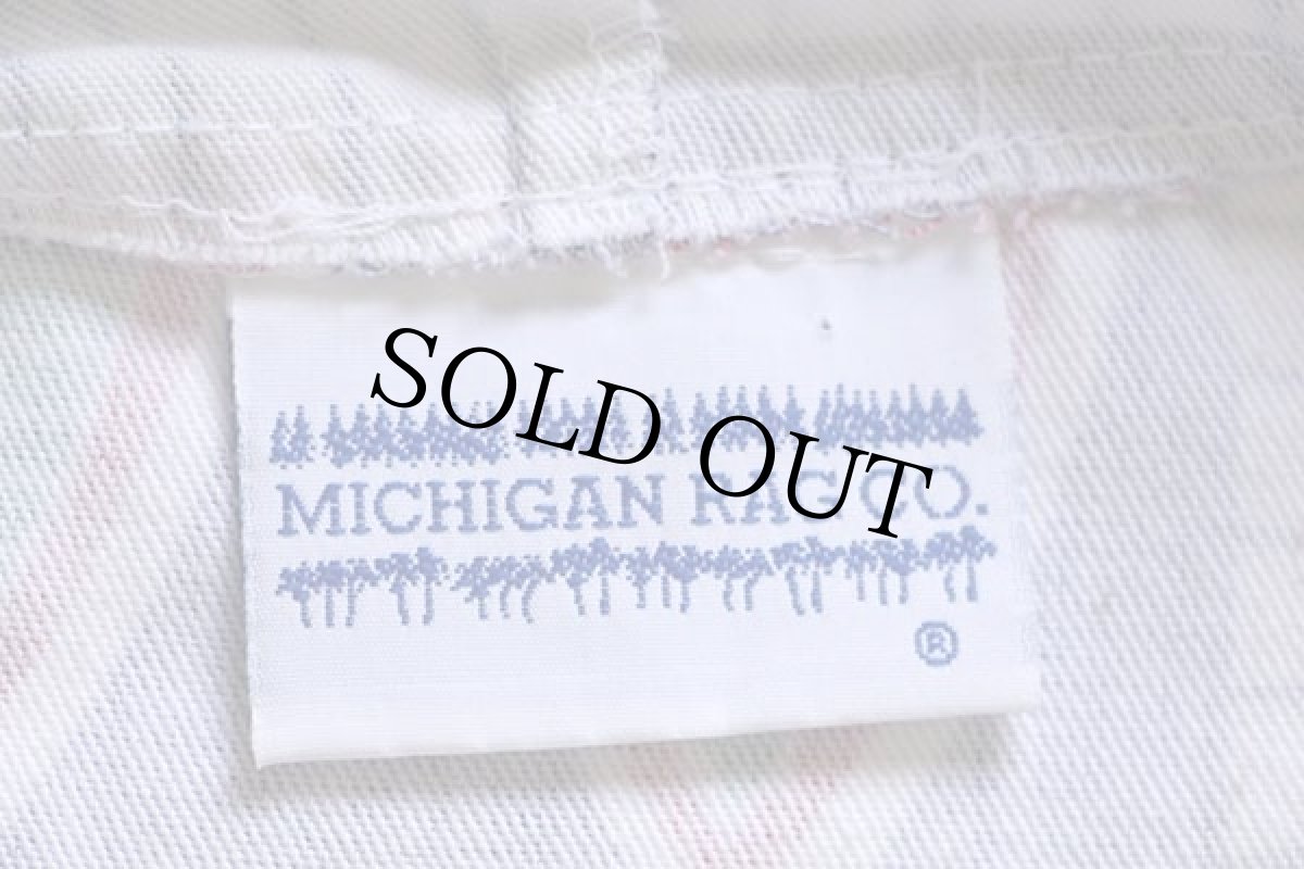 画像4: 90s USA製 MICHIGAN RAGミシガンラグ ボート 総柄 パーカー (4)