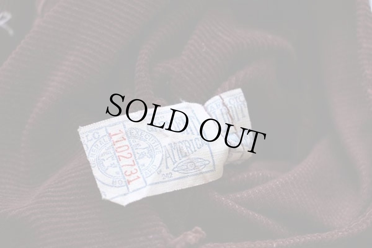 画像7: 70s USA製 Leeリー コーデュロイ ペインターパンツ バーガンディ w30 (7)