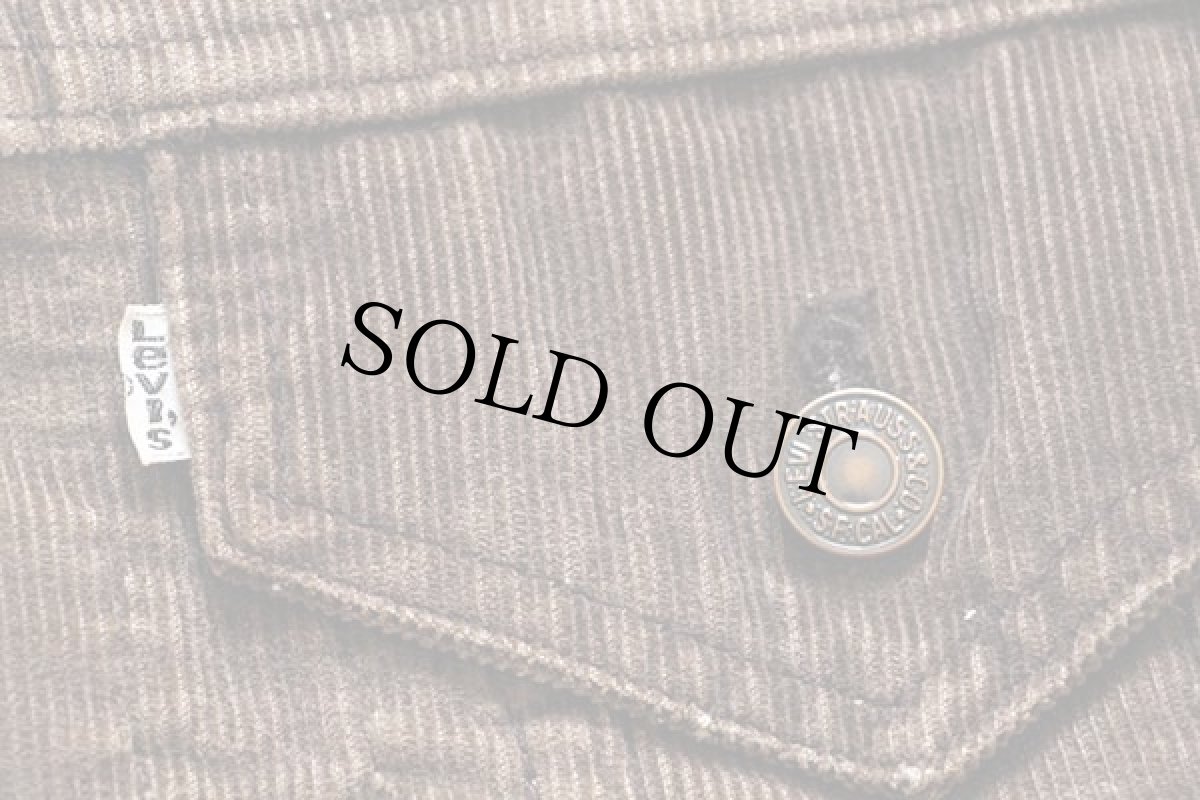 画像5: 70s Levi'sリーバイス コーデュロイジャケット 焦げ茶 34 (5)