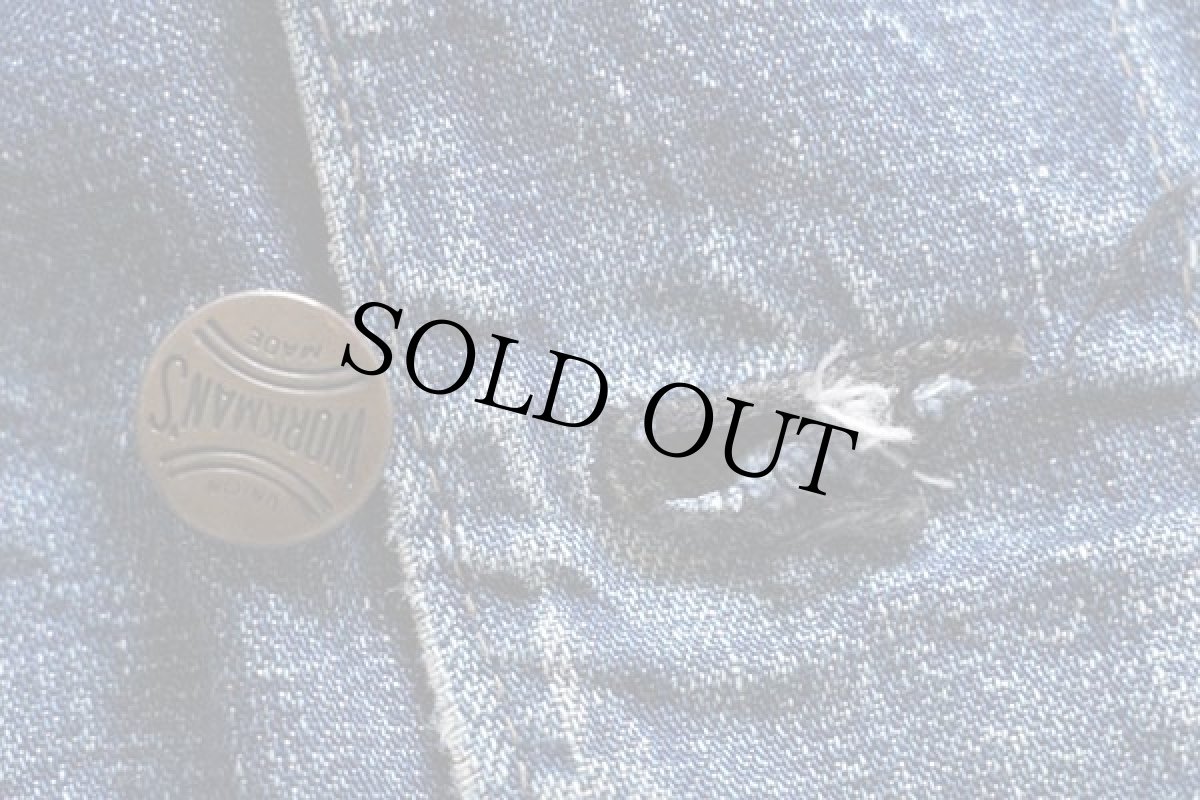 画像4: 50s WORKMAN'S インディゴ デニム カバーオール (4)