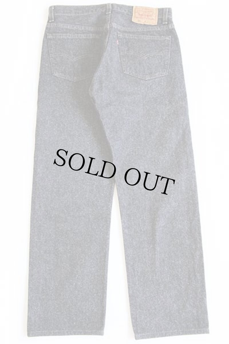 画像3: 90s USA製 Levi'sリーバイス 501 先染め ブラック デニムパンツ w33 (3)