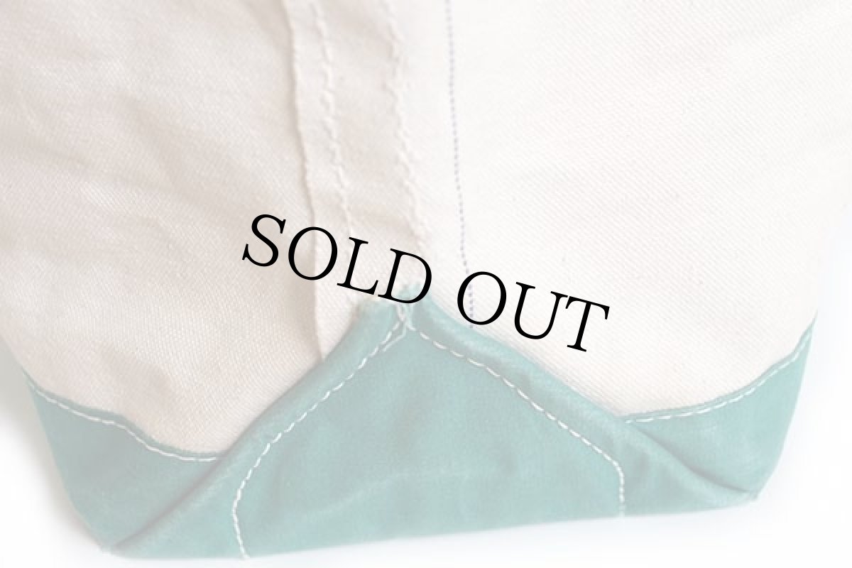 画像4: 70s L.L.Bean BOAT AND TOTE 耳付き キャンバス トートバッグ 緑 L★ラージ (4)