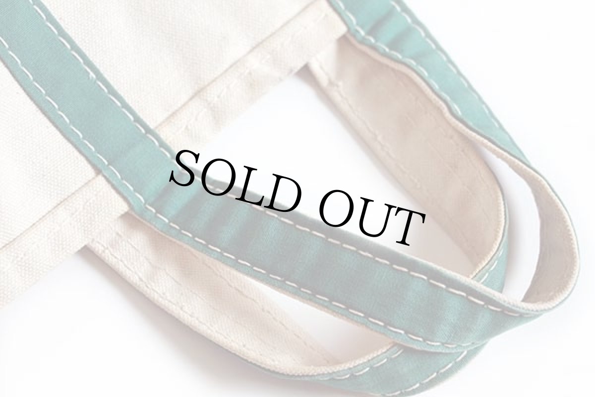 画像6: 70s L.L.Bean BOAT AND TOTE 耳付き キャンバス トートバッグ 緑 L★ラージ (6)