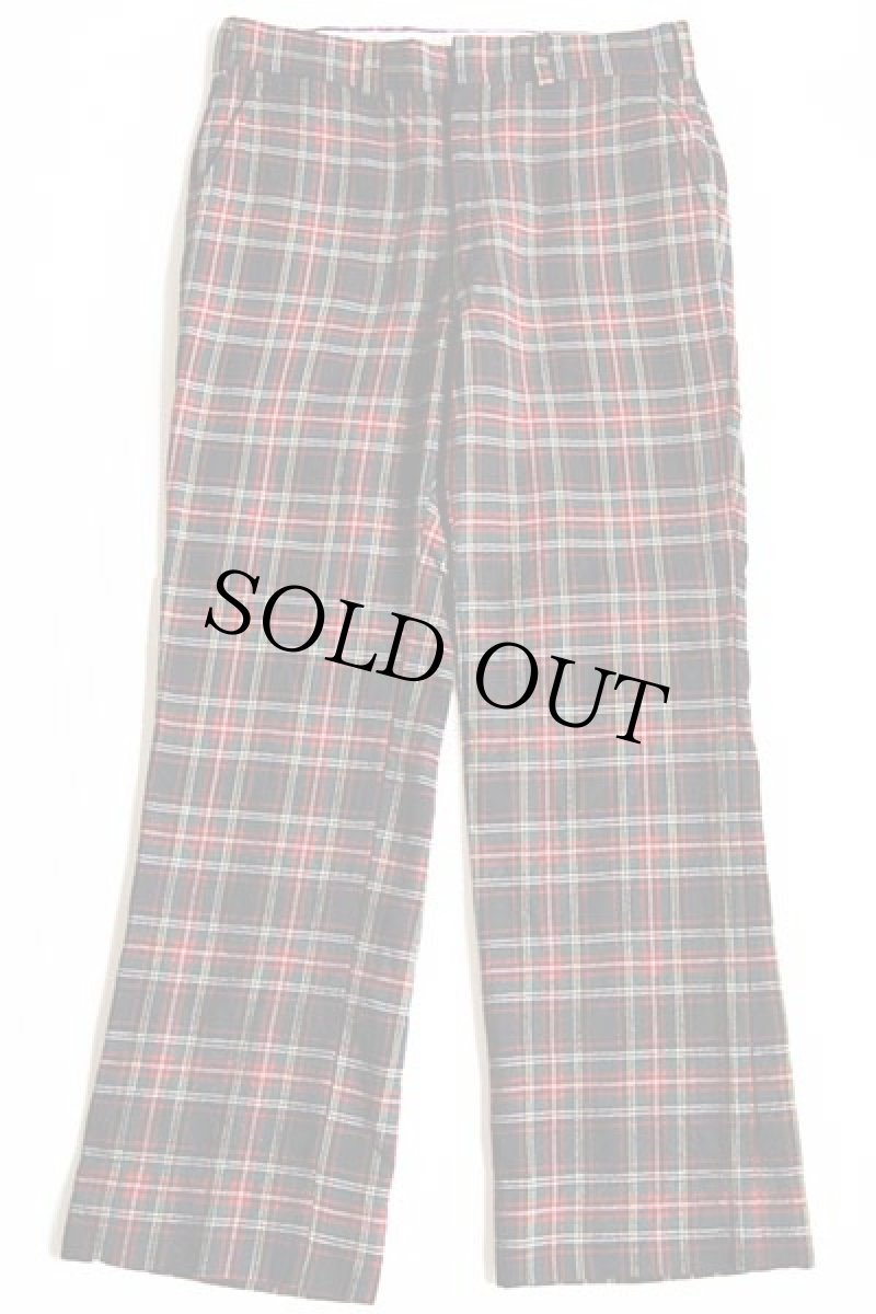 画像2: 80s L.L.Bean タータンチェック ウールパンツ w35 (2)