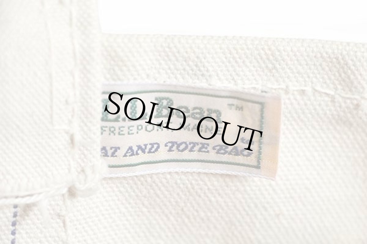 画像3: 70s L.L.Bean BOAT AND TOTE 耳付き キャンバス トートバッグ 緑 L★ラージ (3)