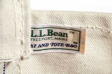 画像3: 70s L.L.Bean BOAT AND TOTE 耳付き キャンバス トートバッグ 緑 L★ラージ (3)