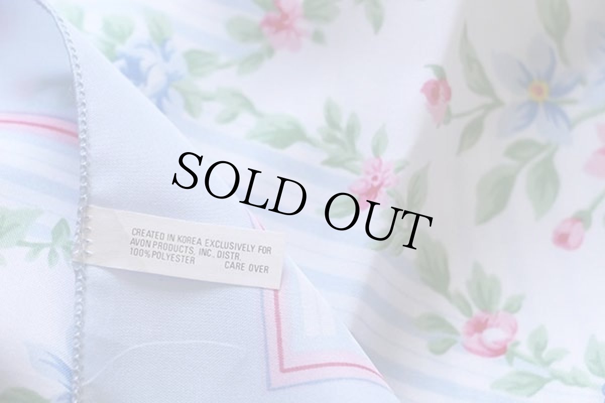 画像4: デッドストック★80s AVON Floral Bouquet Scarf フローラル柄 スカーフ (4)