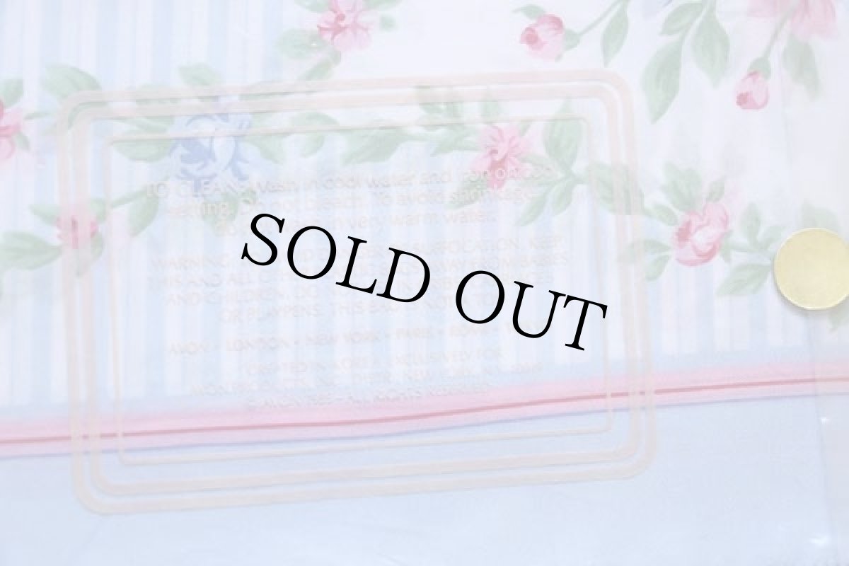 画像3: デッドストック★80s AVON Floral Bouquet Scarf フローラル柄 スカーフ (3)