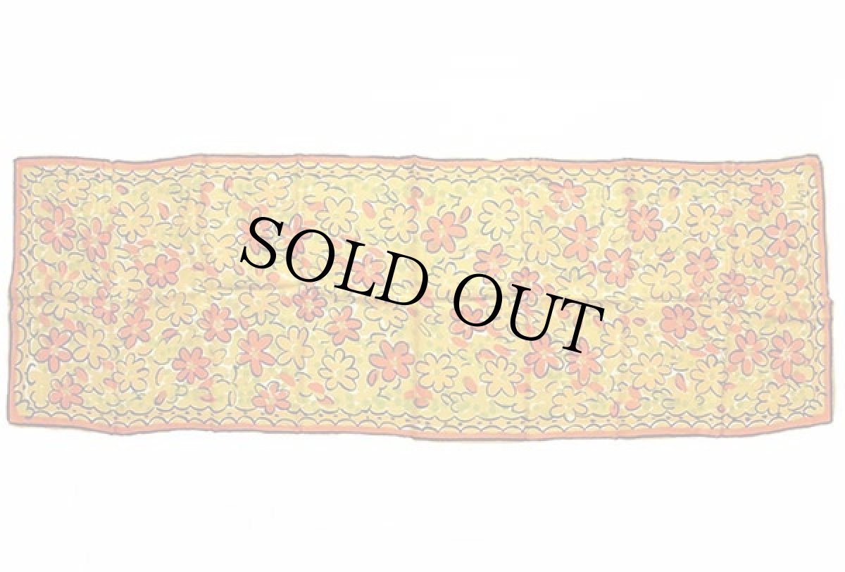 画像2: 70s 日本製 Vera フラワー 総柄 レーヨン×シルク スカーフ★20 (2)