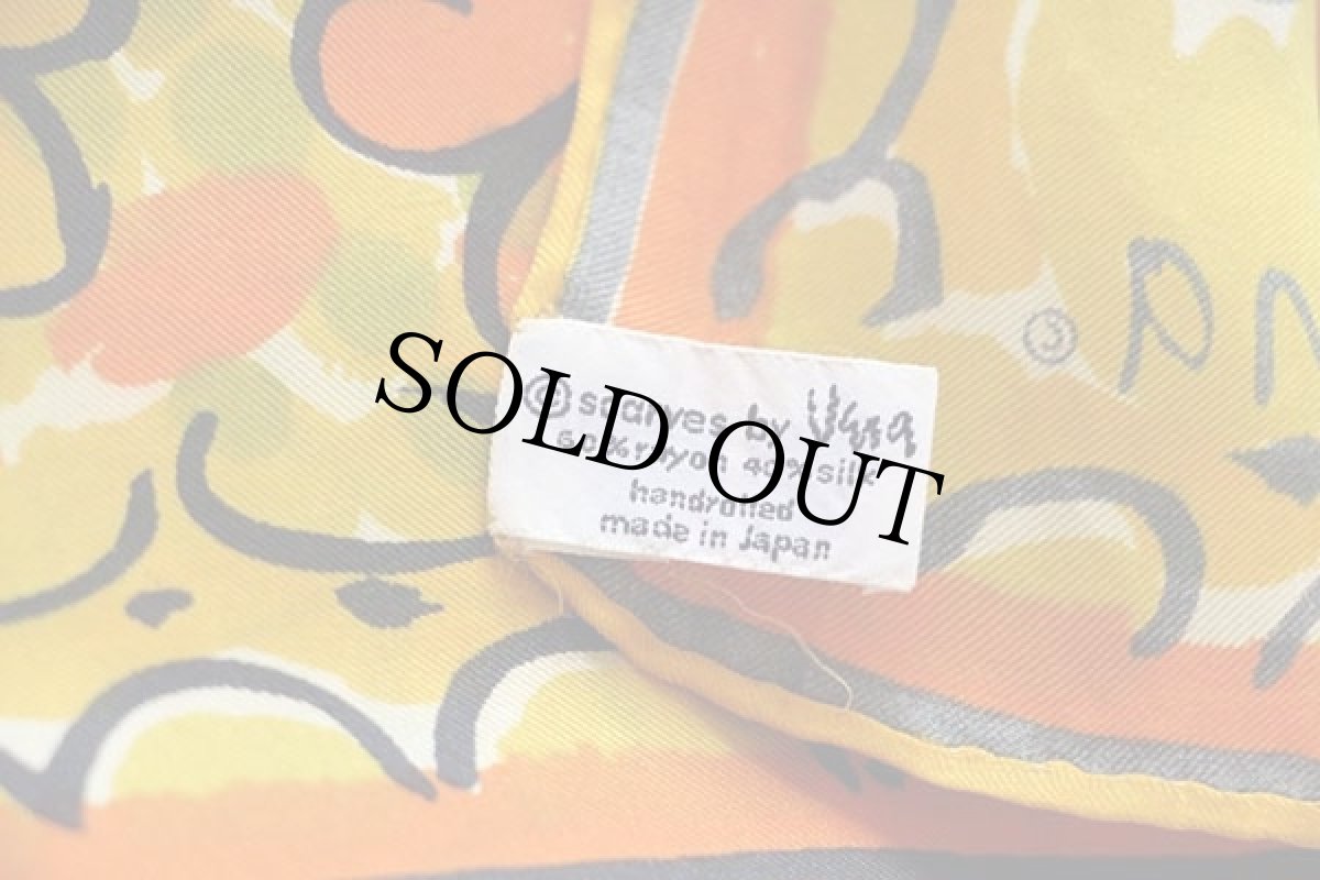 画像3: 70s 日本製 Vera フラワー 総柄 レーヨン×シルク スカーフ★20 (3)