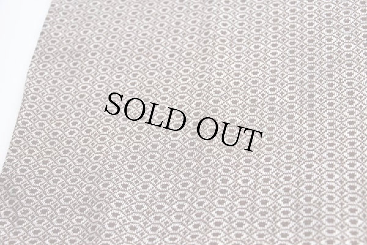 画像6: 70s Penneys TOWNCRAFT 総柄 ヘンリーネック ジャガード Tシャツ 茶 L (6)