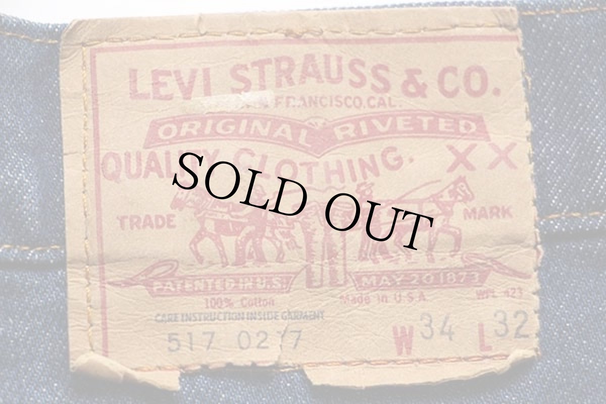 画像6: 80s USA製 Levi'sリーバイス 517 黒カン デニムパンツ w34 L32★ブーツカット (6)