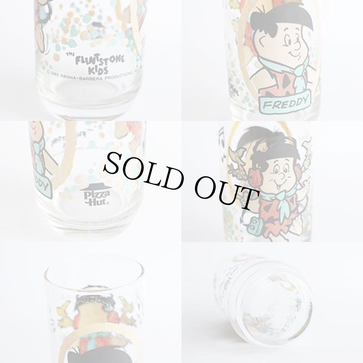 画像4: 80s PizzaHutピザハット THE FLINTSTONES フリントストーン KIDS FREDDYフレディ グラス (4)