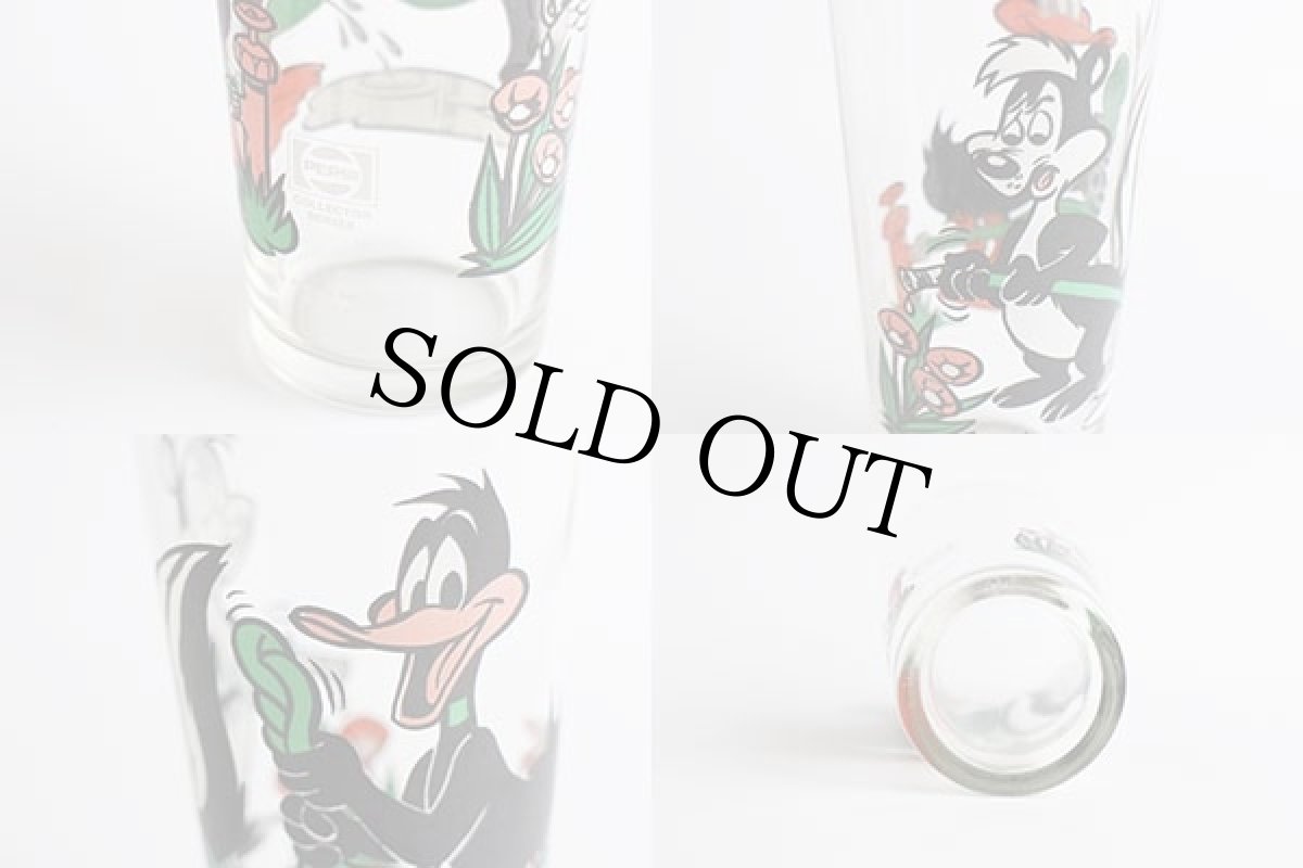 画像4: 70s PEPSIペプシ WARNER BROS LOONEY TUNES ダフィーダック&ペペルピュー グラス (4)