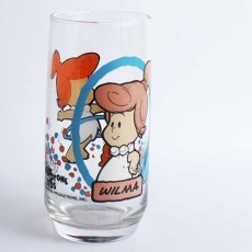 画像1: 80s PizzaHutピザハット THE FLINTSTONES フリントストーン KIDS WILMAウィルマ グラス (1)