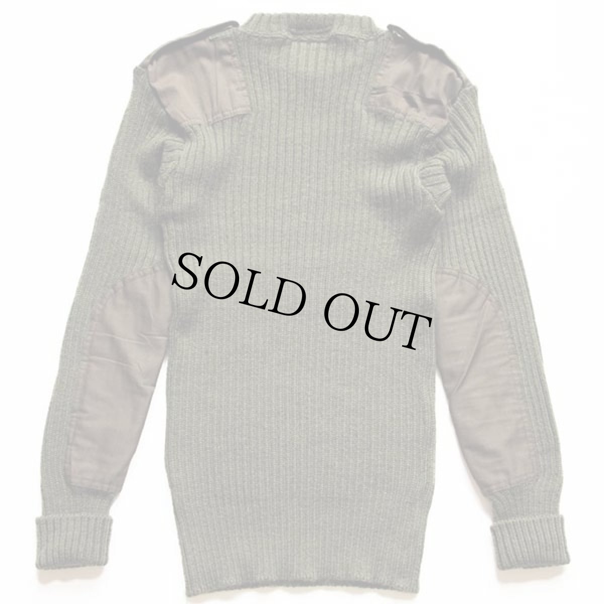 画像2: 80s 英国製 オランダ軍 T.W.KEMPTON ウールニット コマンドセーター オリーブ (2)