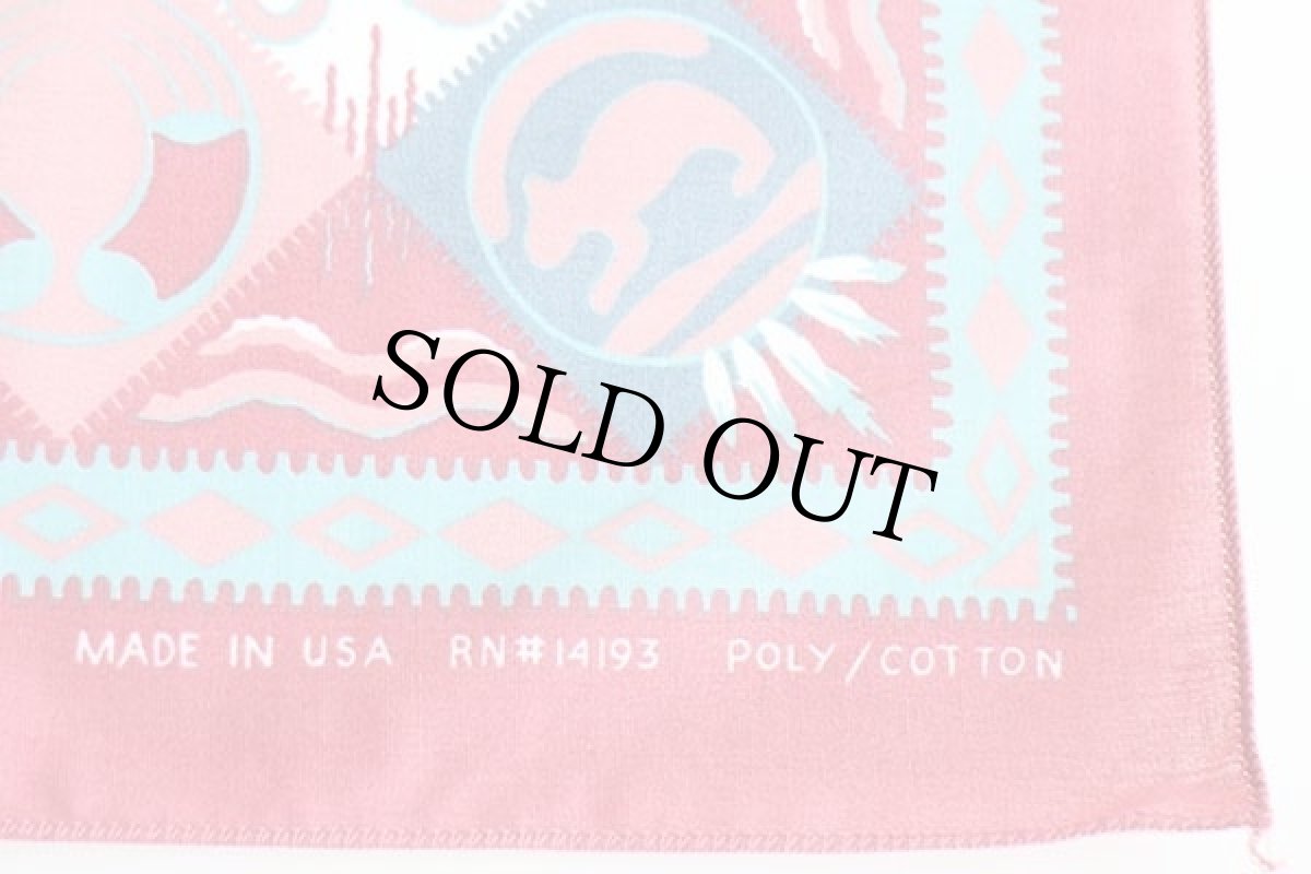 画像3: デッドストック★USA製 WAMCRAFT ネイティブ柄 バンダナ (3)