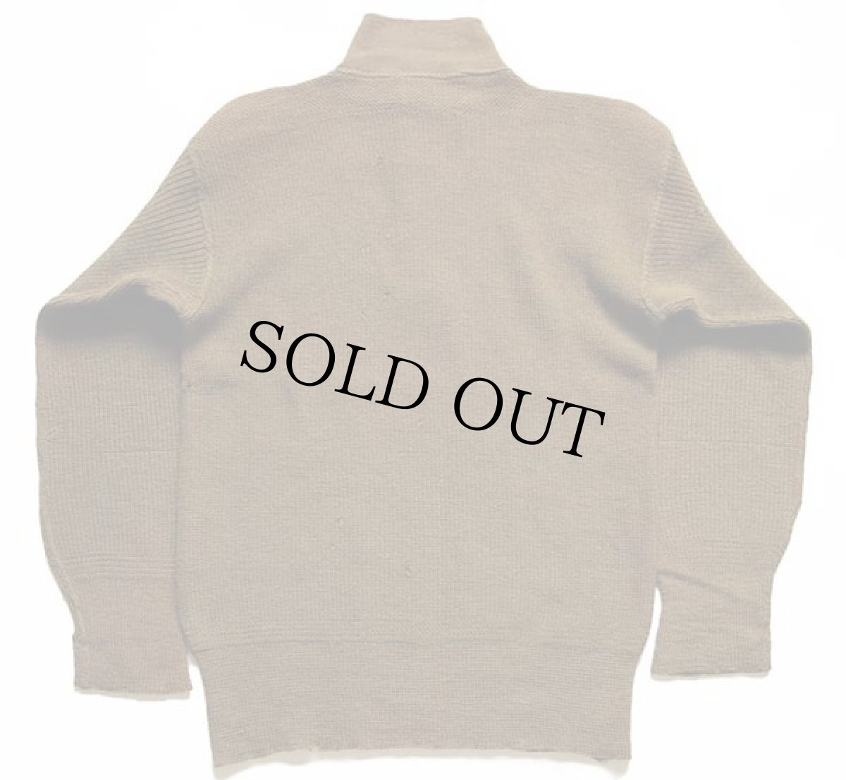 画像2: 40s 米軍 U.S.ARMY 5ボタン ハイネック ウールニット セーター ボロ オリーブドラブ (2)