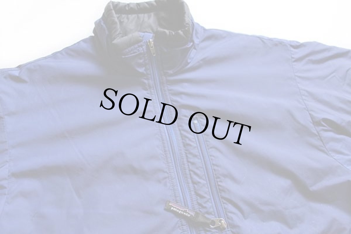 画像3: 00s patagoniaパタゴニア ナイロン プルオーバー パフボールジャケット 青紺 S (3)