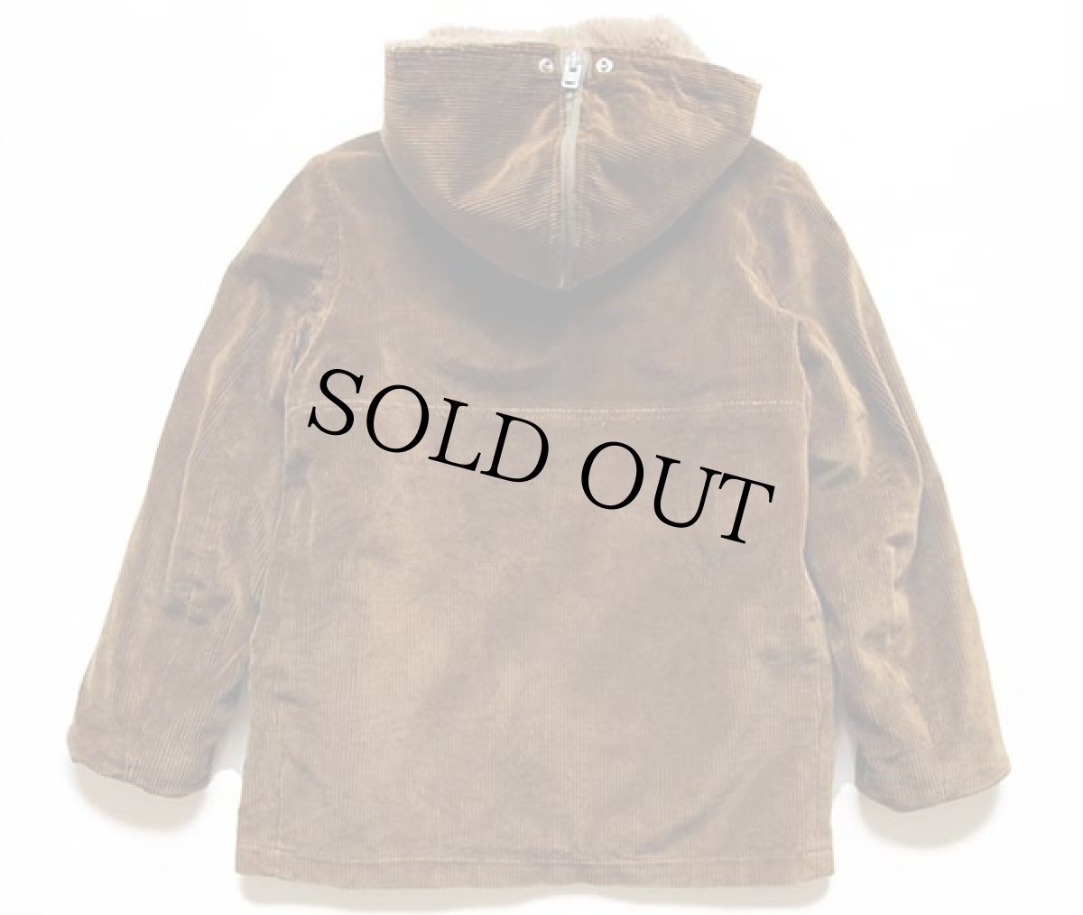 画像2: 70s MIGHTY-MACマイティーマック ボアライナー フーデッド 太畝 コーデュロイジャケット ボーイズ12 (2)