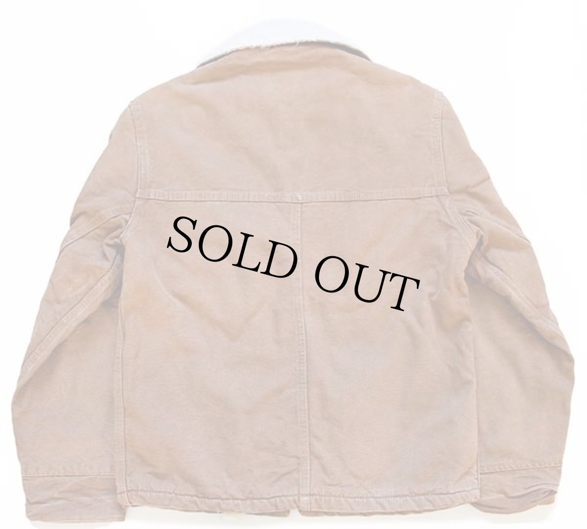 画像2: 70s carharttカーハート ボアライナー ダック地 ワークジャケット 茶 38 (2)