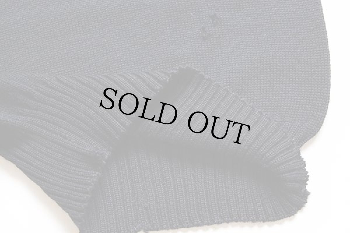 画像5: 40s 米軍 U.S.NAVY ハイネック ウールニット ゴブセーター ボロ 濃紺 (5)