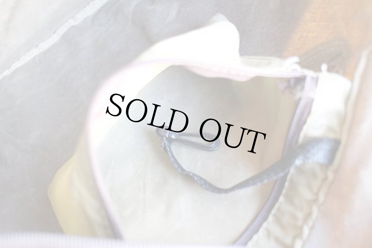 画像5: 80s L.L.Bean BLD刺繍 ワックスコットン レザーハンドル トートバッグ ジップトップ グレーブラウン (5)