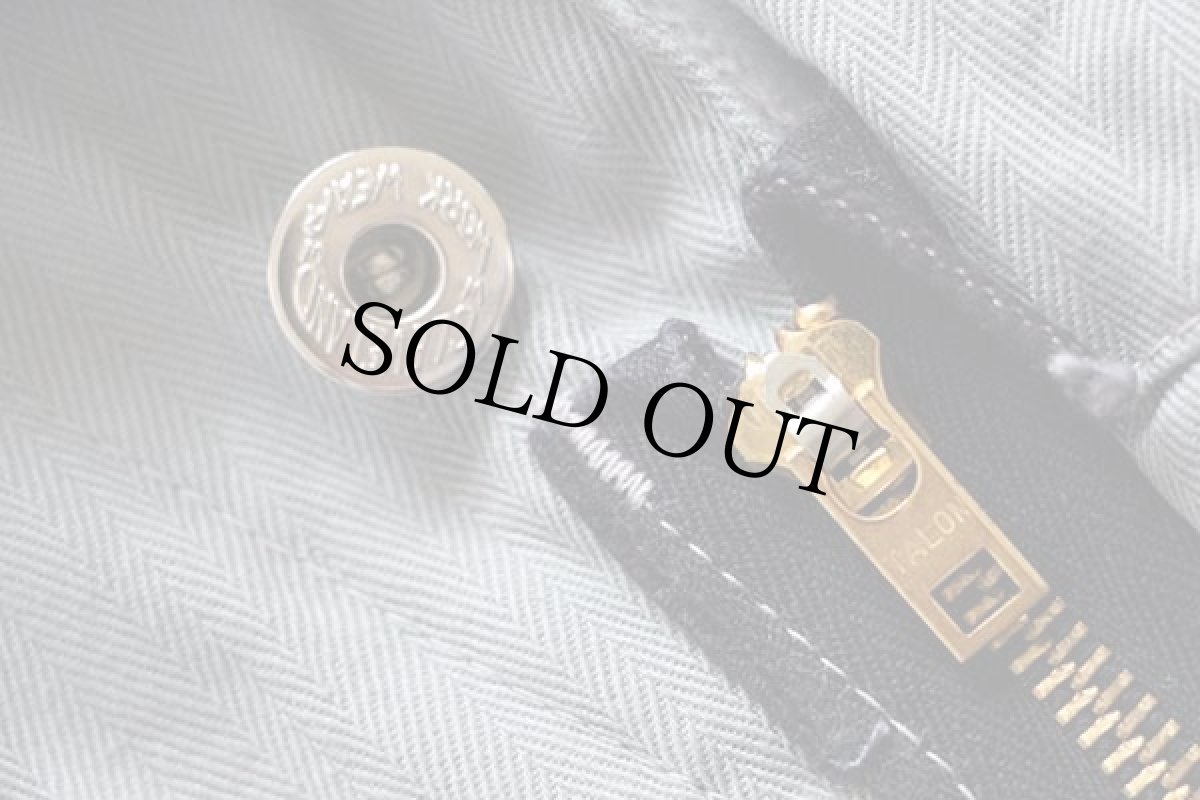 画像7: 60s USA製 Cleveland Overall HBT ヘリンボーンツイル オールインワン グレー 46 (7)