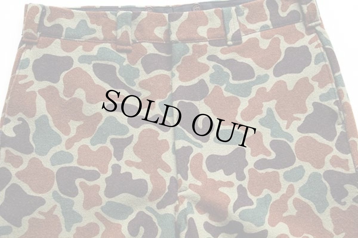 画像4: 80s USA製 Woolrichウールリッチ ダックハンターカモ ウールパンツ w38 (4)