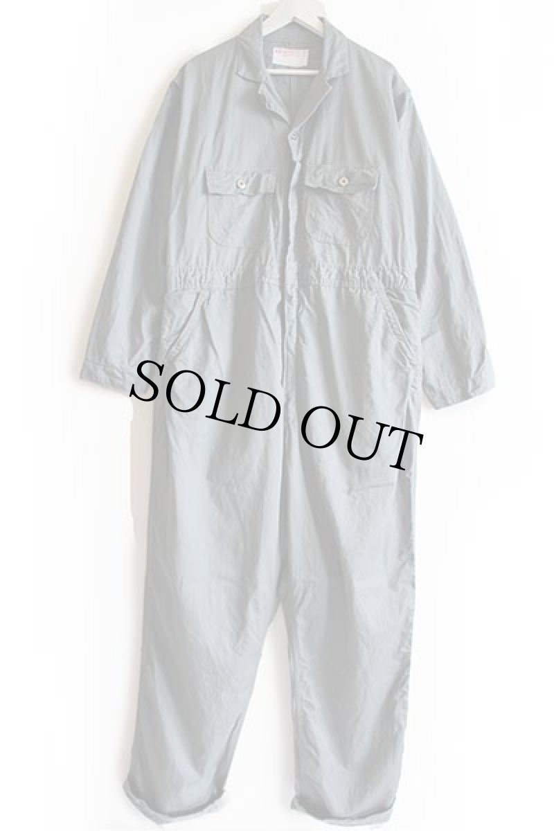 画像2: 60s USA製 Cleveland Overall HBT ヘリンボーンツイル オールインワン グレー 46 (2)