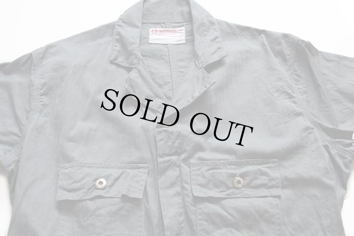 画像4: 60s USA製 Cleveland Overall HBT ヘリンボーンツイル オールインワン グレー 46 (4)