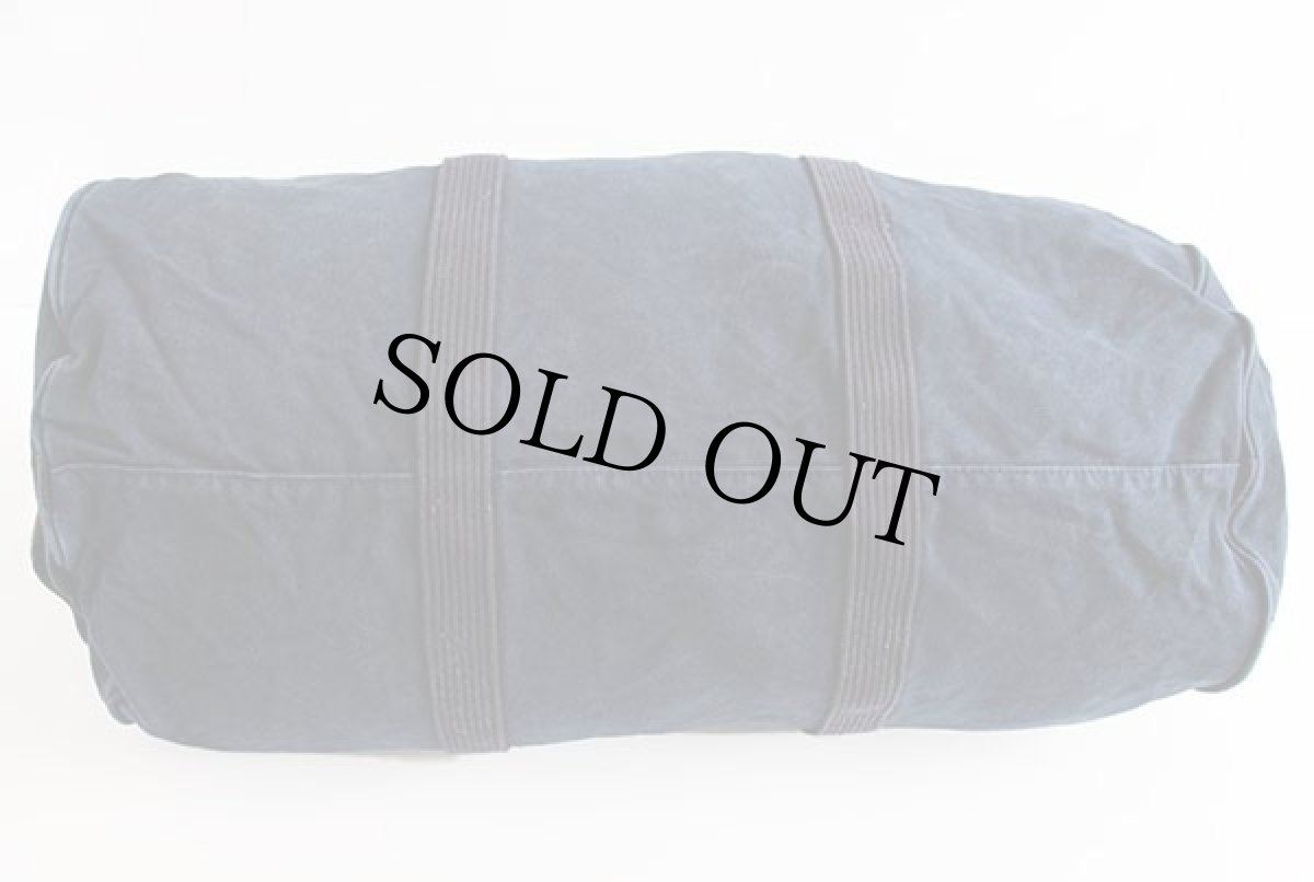 画像3: 90s EddieBauerエディーバウアー レザーハンドル 2WAY キャンバス ダッフルバッグ 紺 (3)