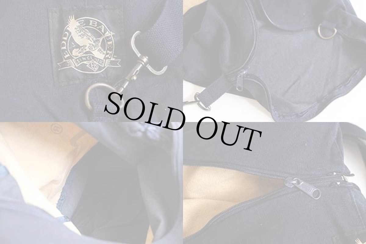 画像6: 90s EddieBauerエディーバウアー キャンバス ダッフルバッグ 紺 (6)