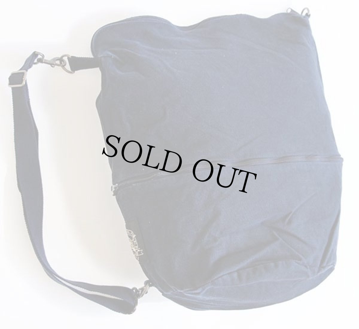 画像4: 90s EddieBauerエディーバウアー キャンバス ダッフルバッグ 紺 (4)