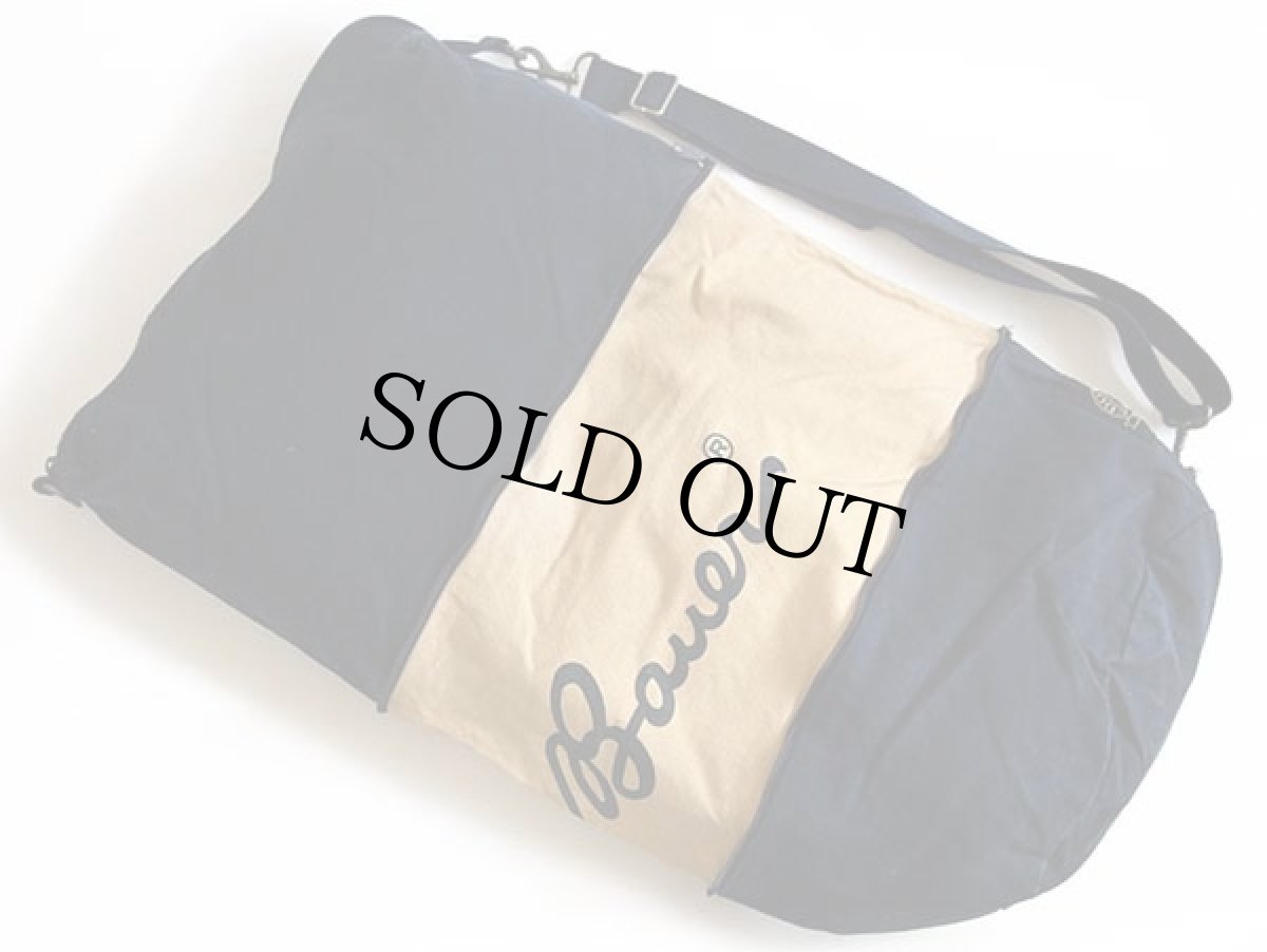 画像2: 90s EddieBauerエディーバウアー キャンバス ダッフルバッグ 紺 (2)