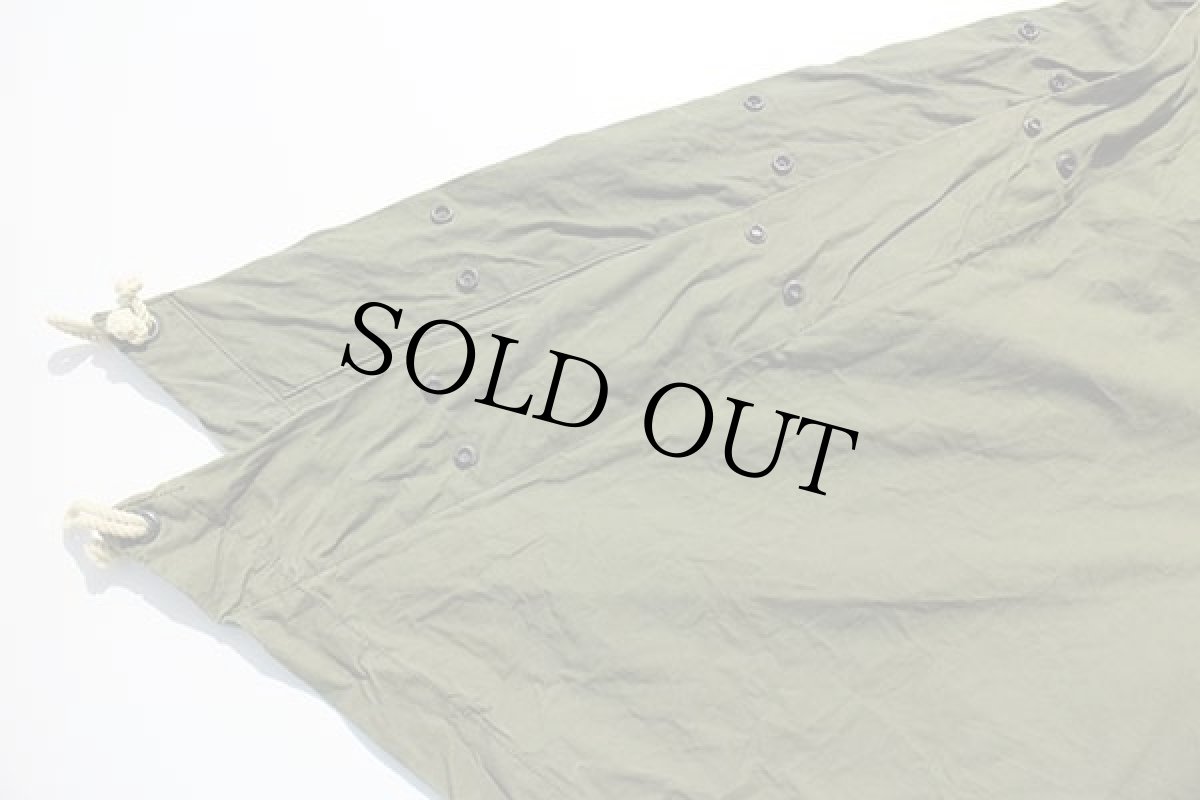 画像5: 90s 米軍 U.S.ARMY US ステンシル パップテント ハーフ オリーブグリーン★タープ (5)