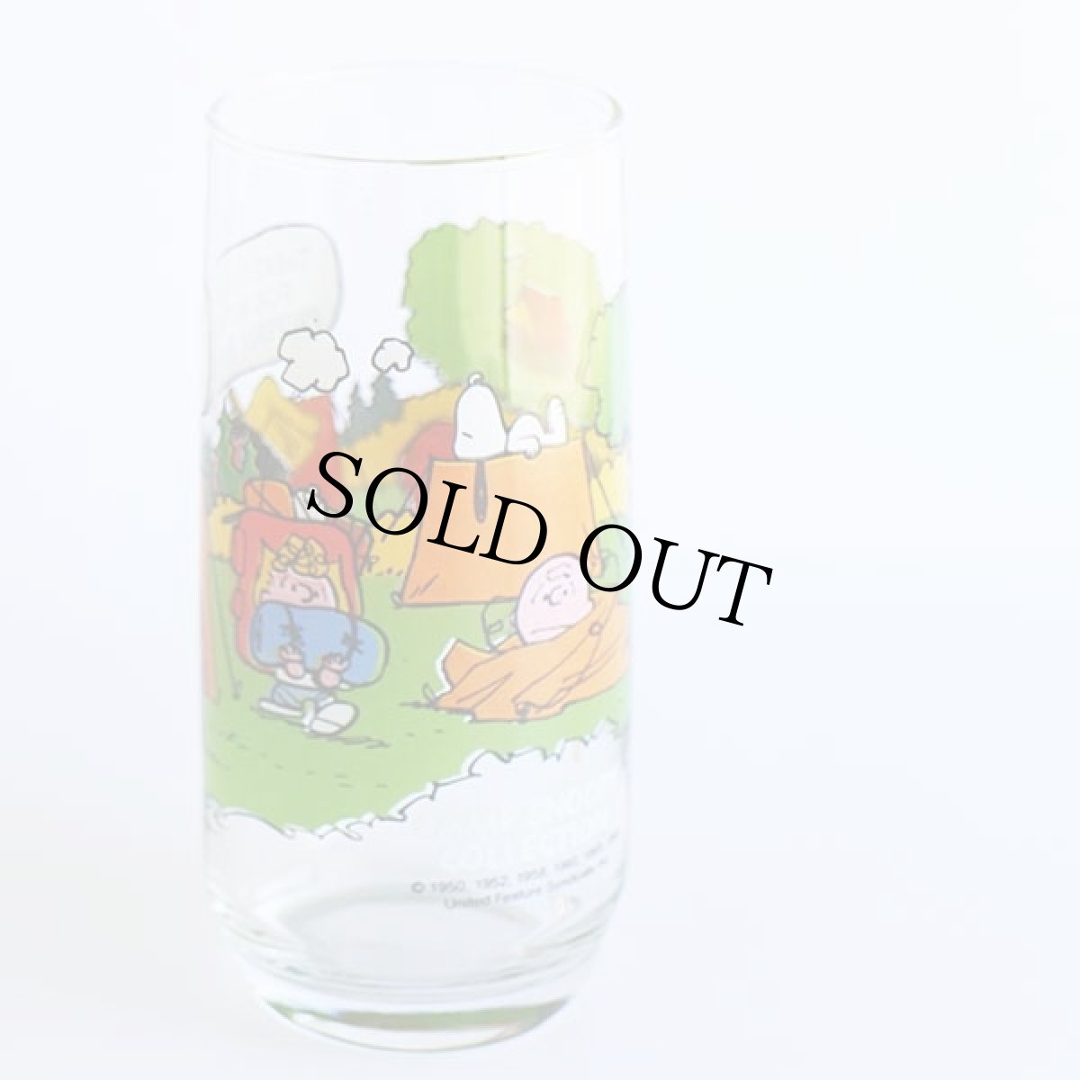 画像2: 70s McDonald'sマクドナルド キャンプ スヌーピー テント グラス (2)
