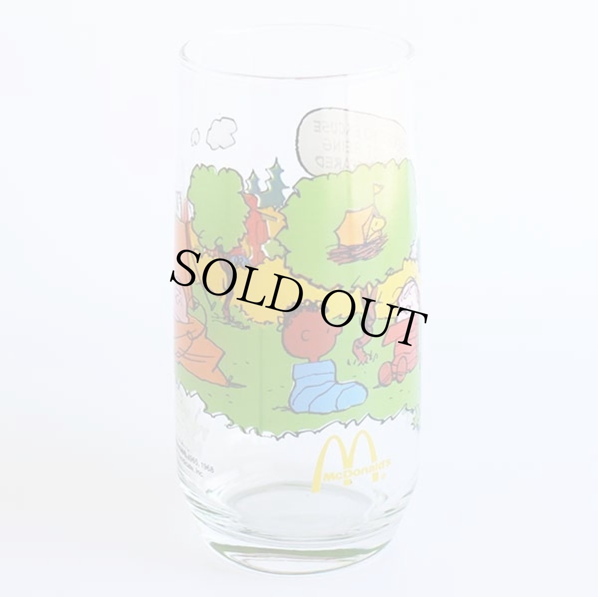 画像3: 70s McDonald'sマクドナルド キャンプ スヌーピー テント グラス (3)