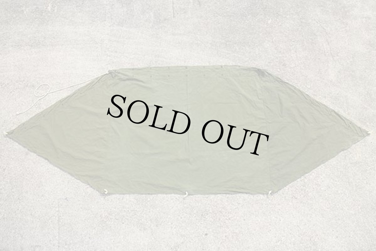 画像2: 90s 米軍 U.S.ARMY US ステンシル パップテント ハーフ オリーブグリーン★タープ (2)