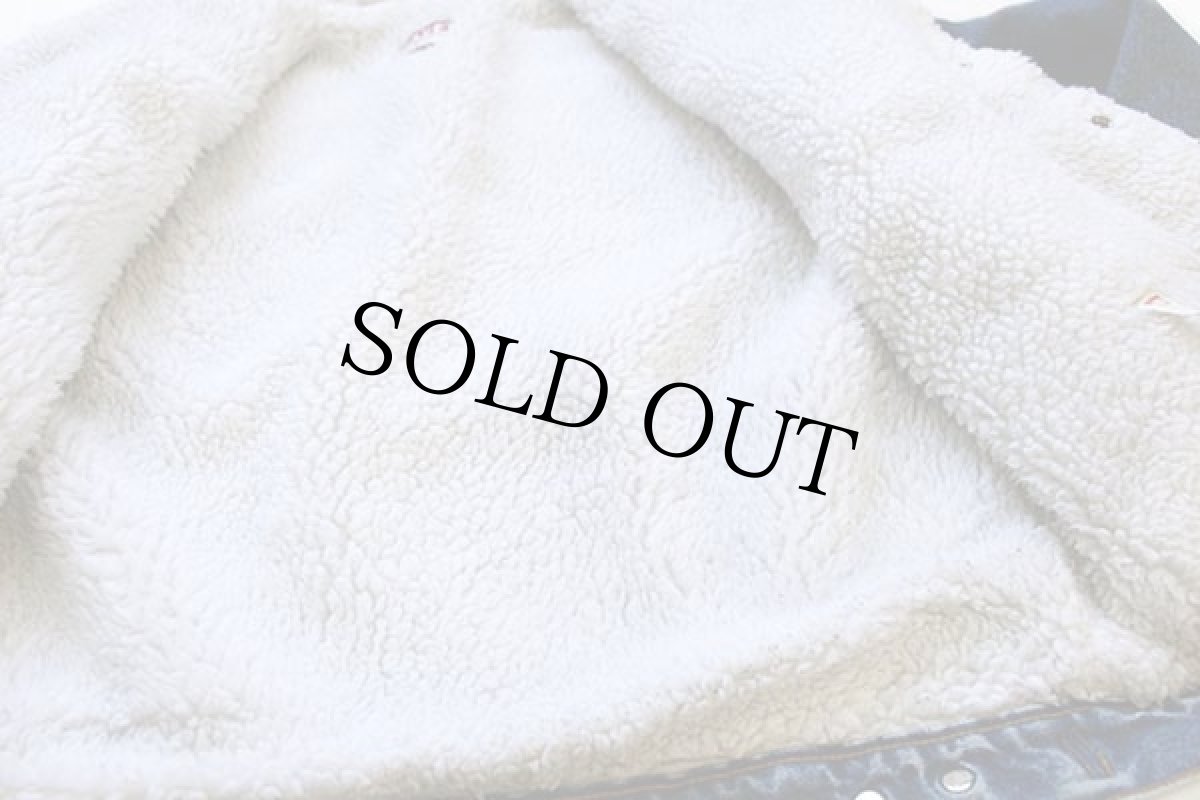 画像6: 80s USA製 Levi'sリーバイス 70609 ボアライナー デニムジャケット 4ポケット M (6)