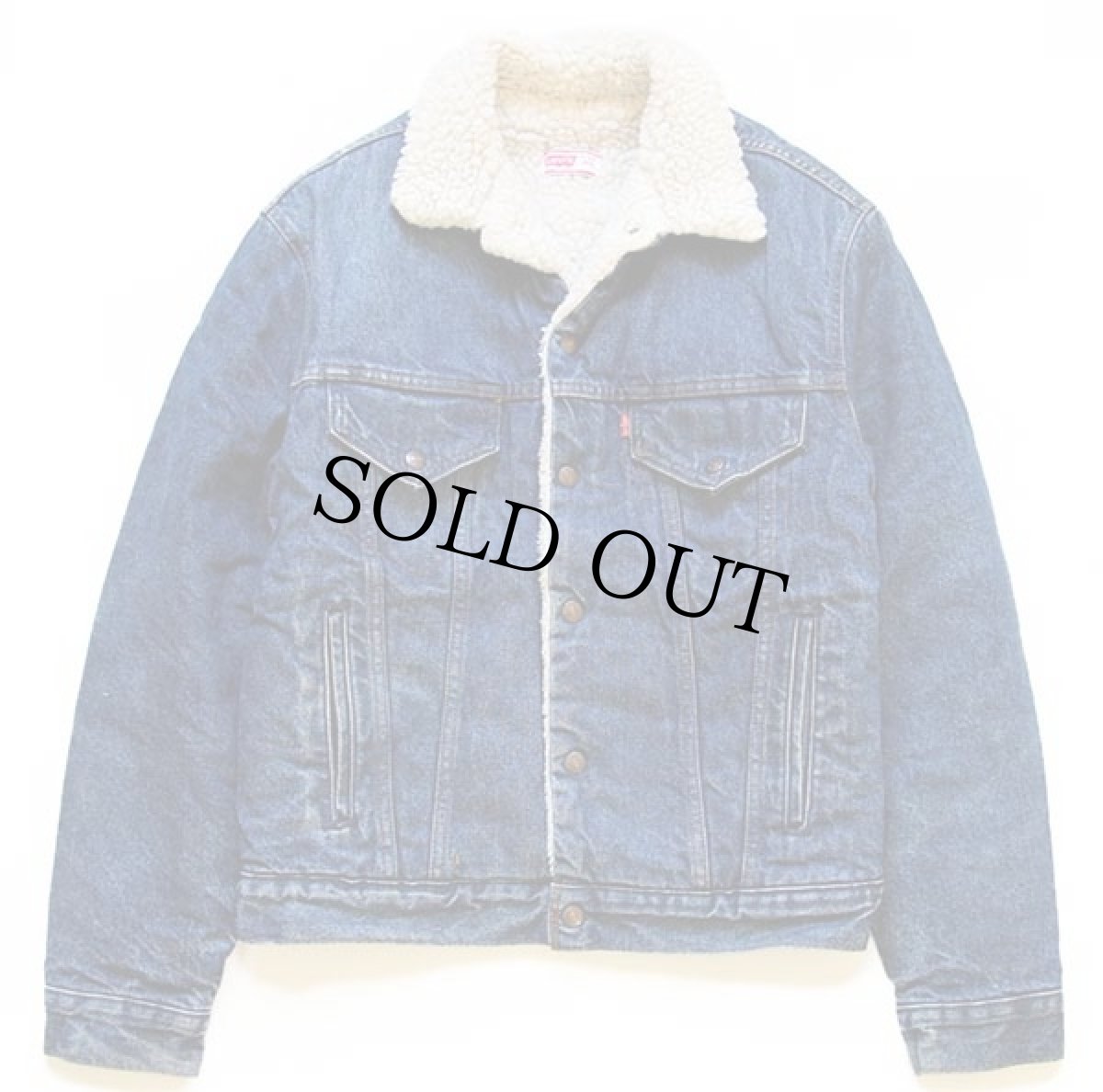 画像1: 80s USA製 Levi'sリーバイス 70608 ボアライナー デニムジャケット 4ポケット 40 (1)
