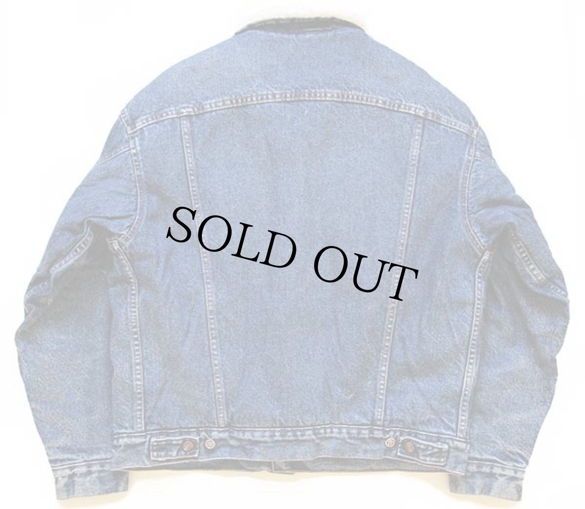 画像2: 80s USA製 Levi'sリーバイス 70609 ボアライナー デニムジャケット 4ポケット M (2)
