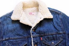 画像3: 80s USA製 Levi'sリーバイス 70608 ボアライナー デニムジャケット 4ポケット 40 (3)