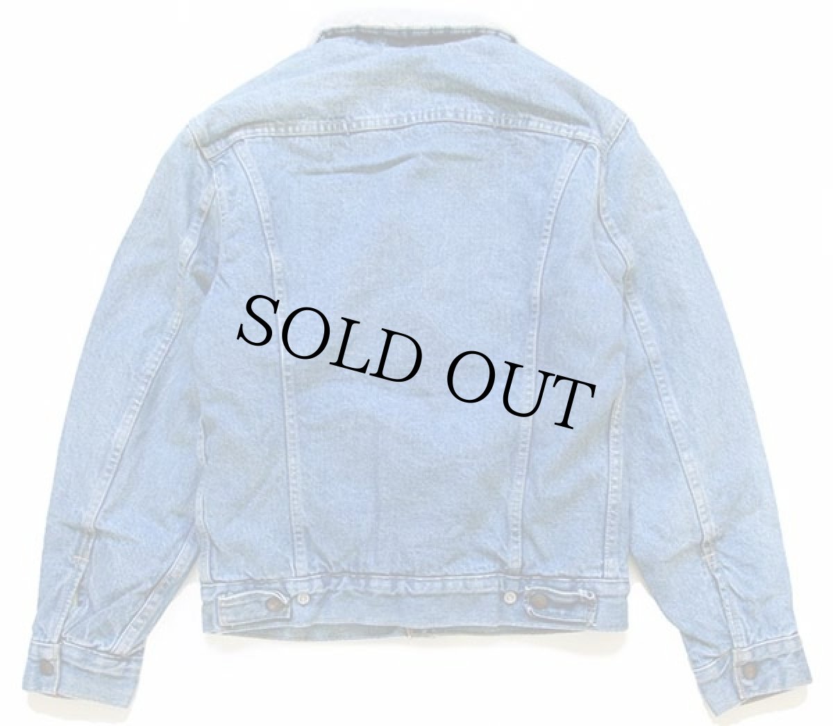 画像2: 70s USA製 Levi'sリーバイス 70605 ボアライナー デニムジャケット 36 (2)